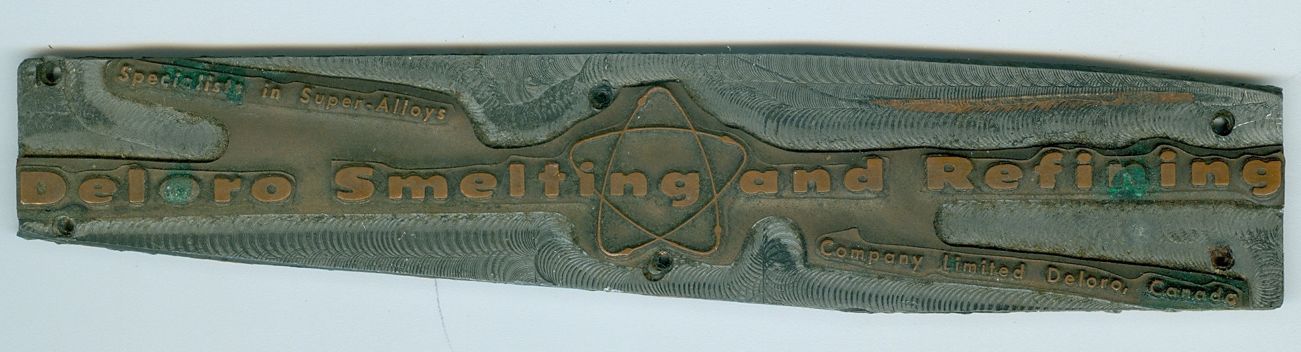 This is a reverse image of the Marmora Herald Newspaper stamp, used for letterhead printing
