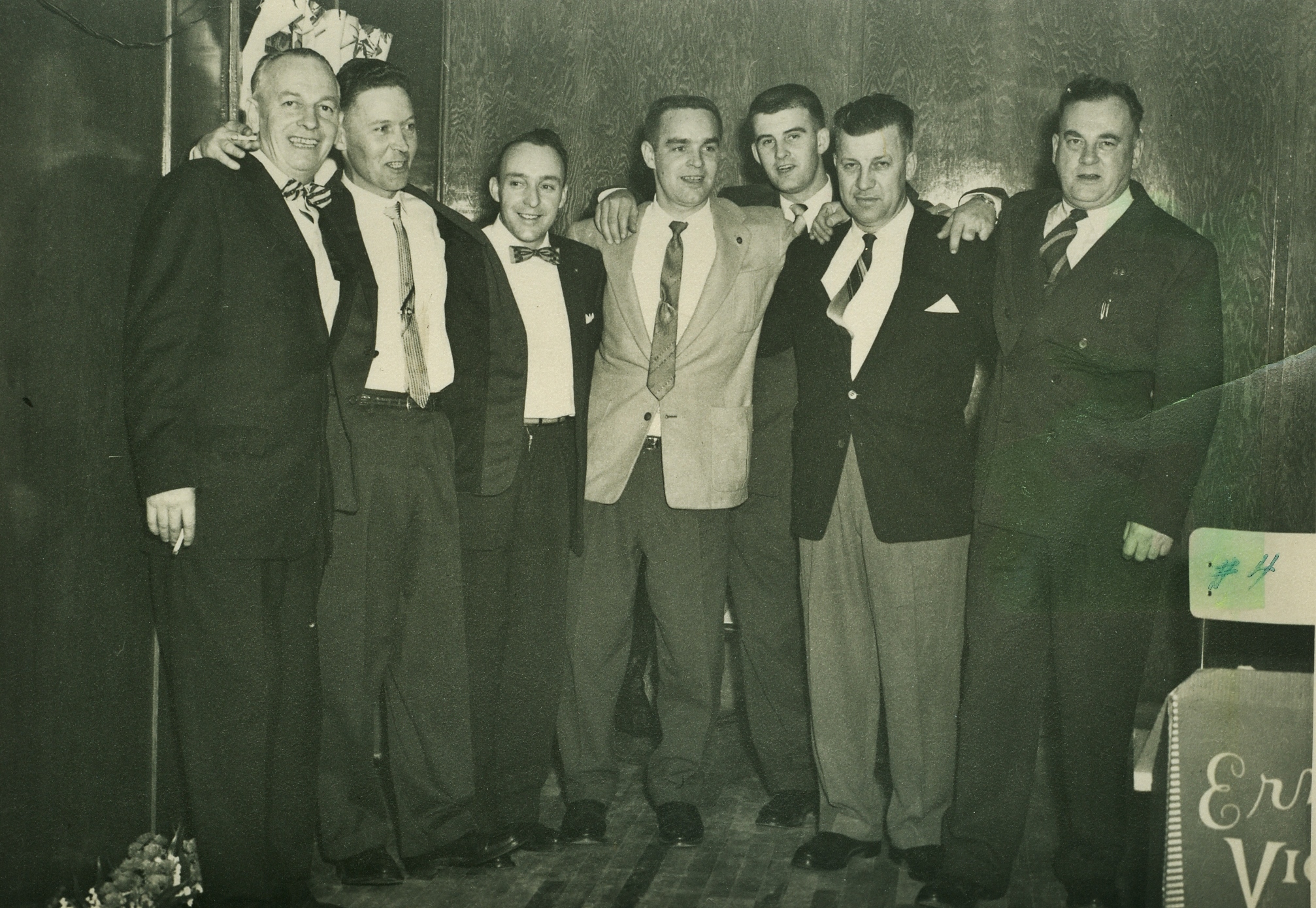 . Bill MacDonald, Maurice Fenton Cecil Bell, George 'Buck' Mantle; ; Glen Derry; George Osborne, Bill Monk;