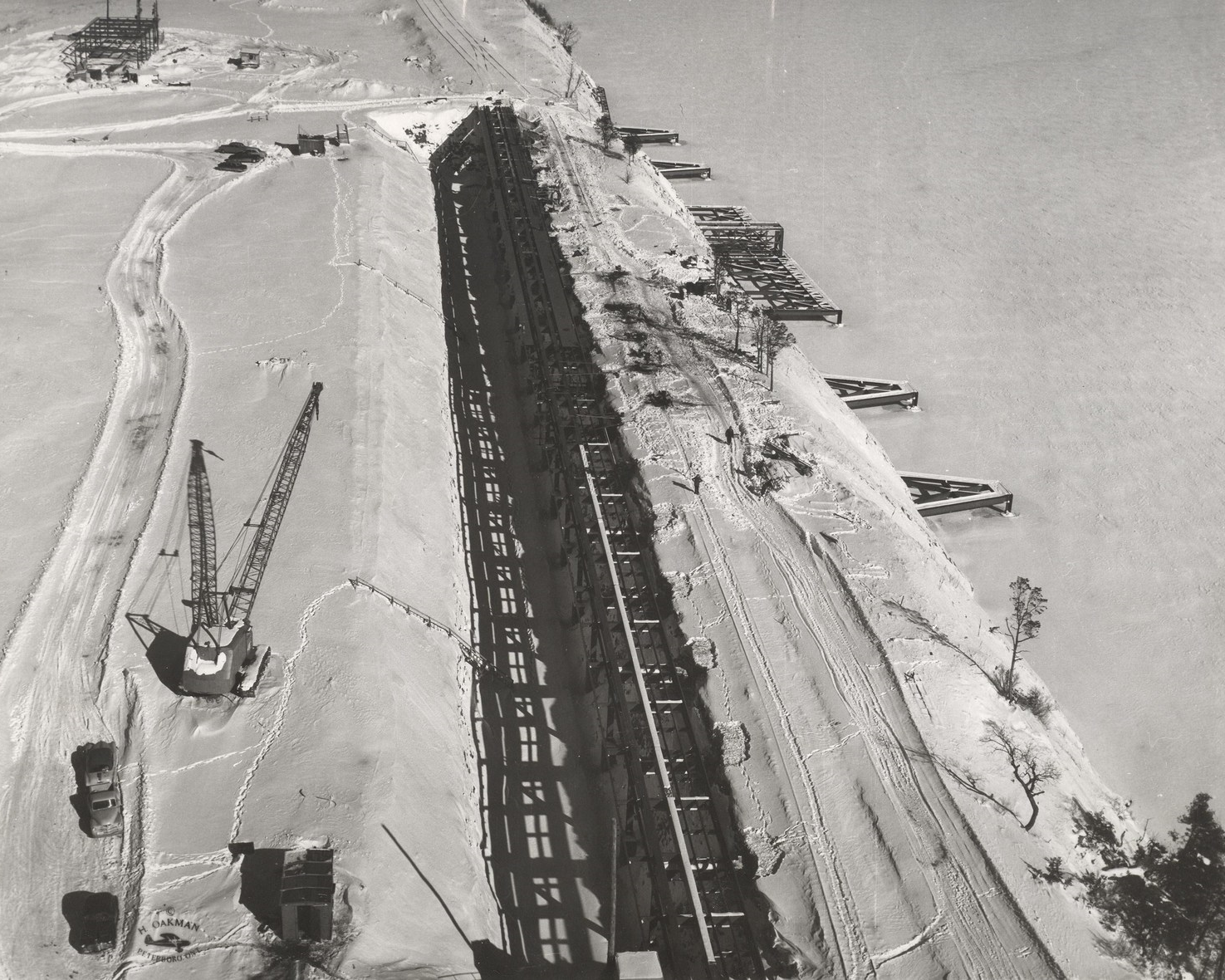 1958 Stockpile & dock near Picton Marmoraton Mine