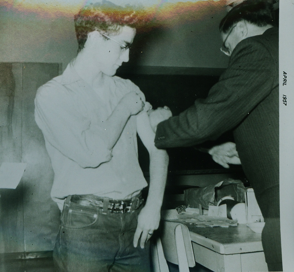 1957 Marmora High School Dr. Parkin an Clayton Ellis