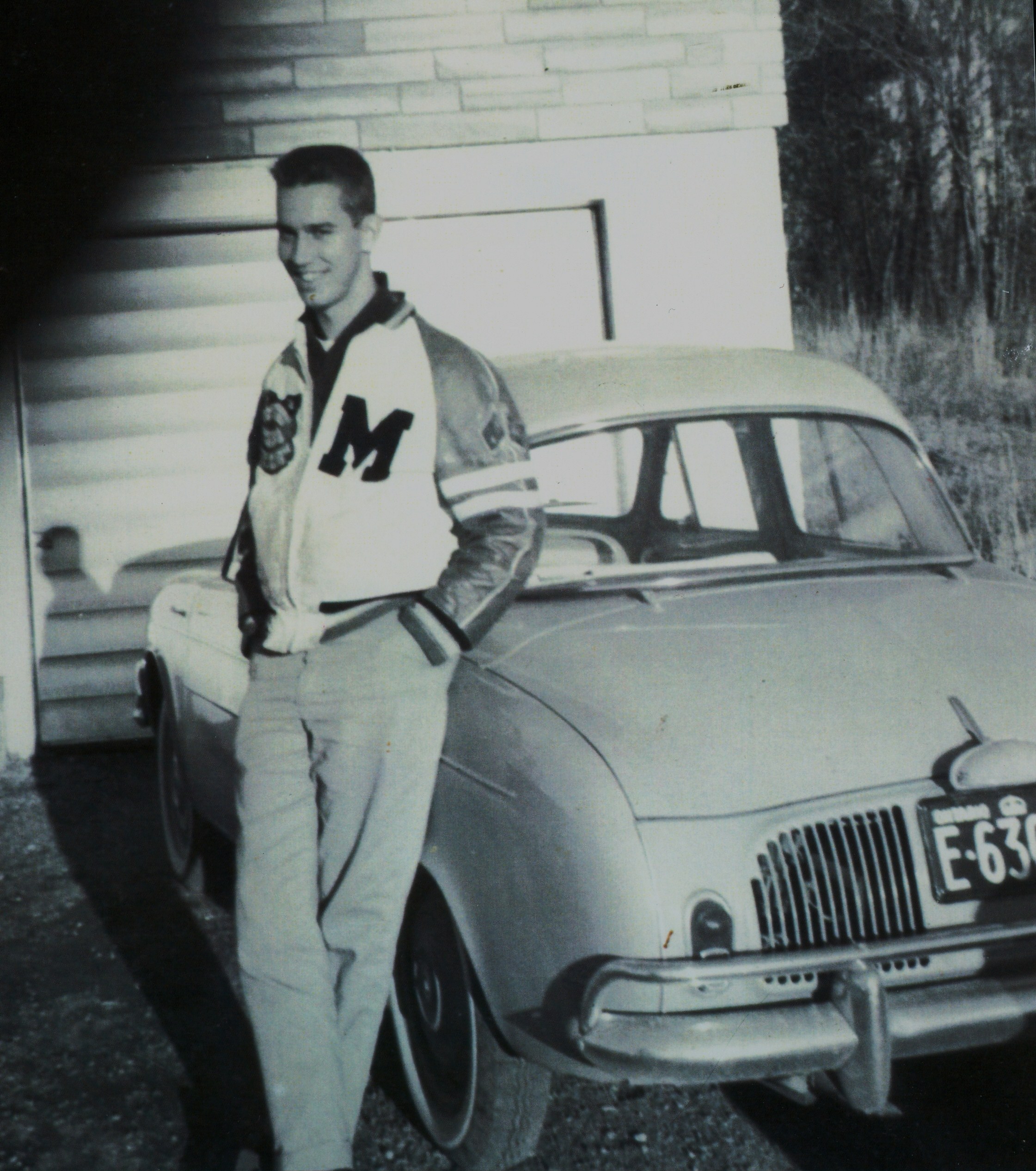 Sandy Fraser in High School jacket