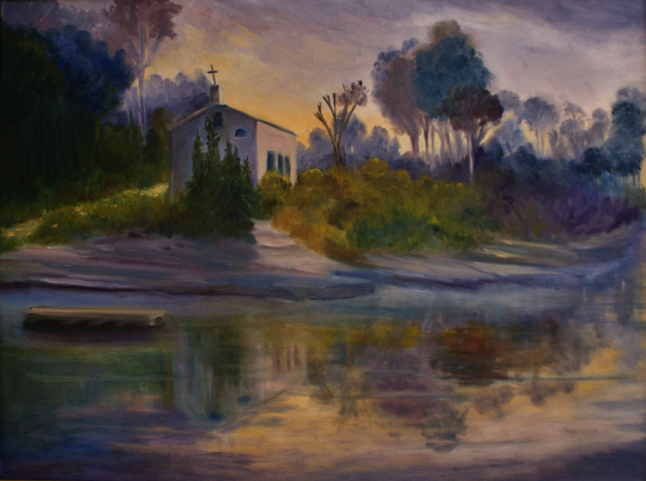 St. Matilda's - Painting by Anne Philpot