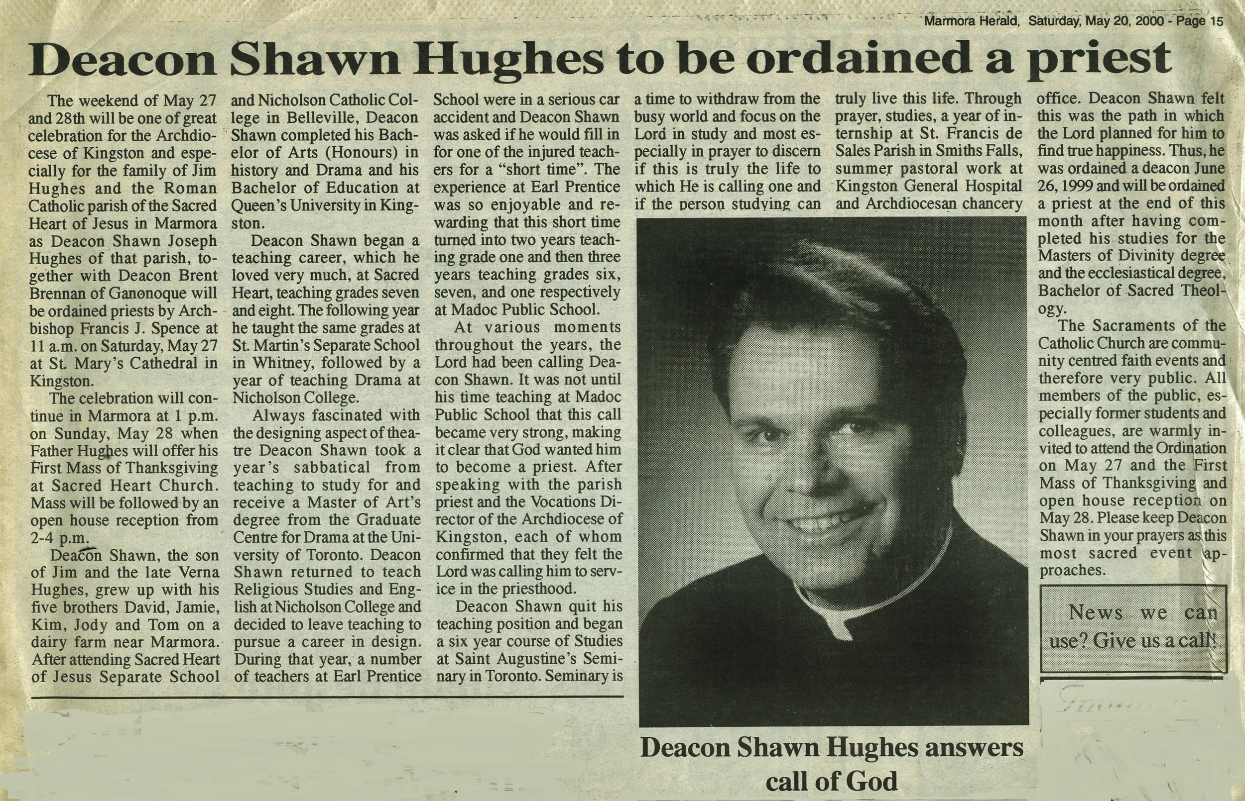 Click the photo to enlarge Ordained in 2000