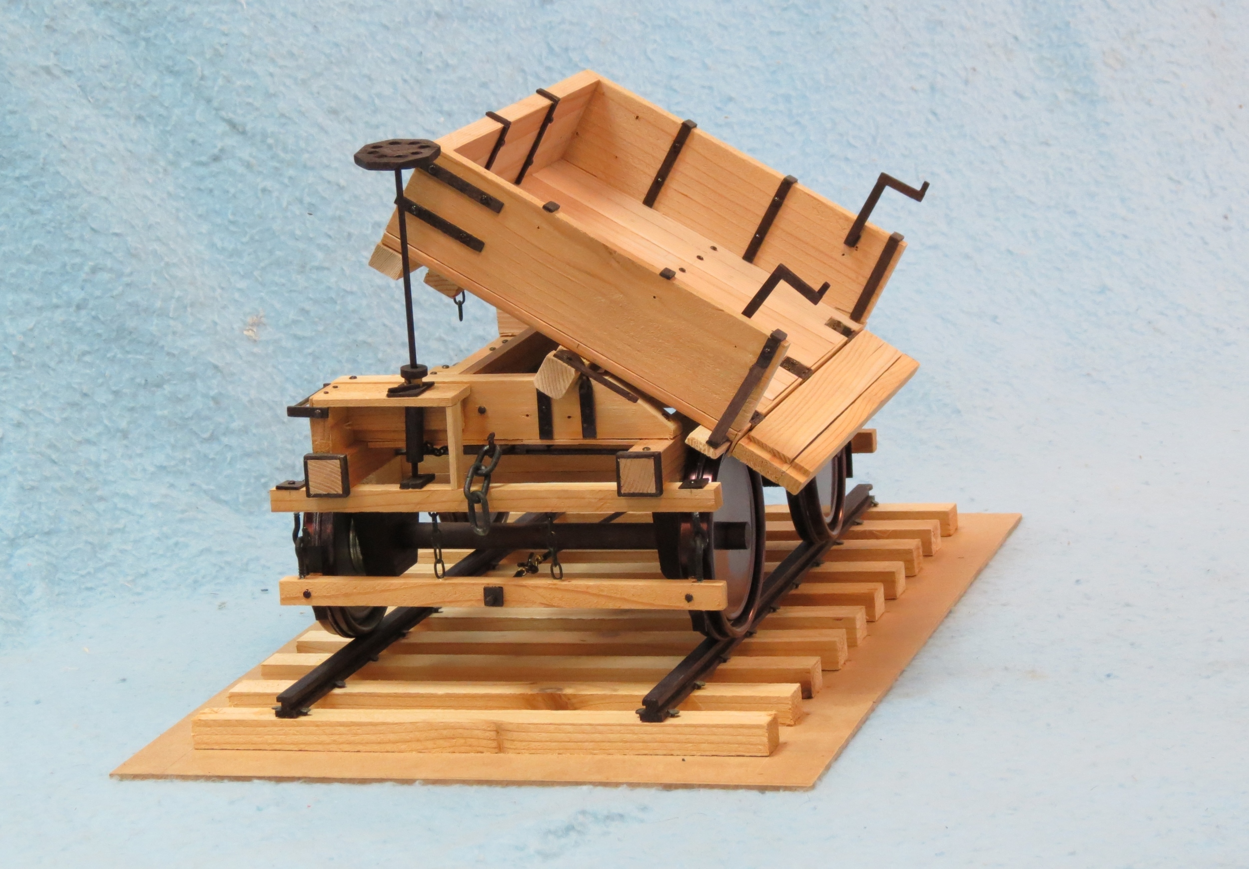 Model ore car built by George Parker of Cobourg.