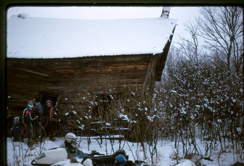 From Glen Mawer: Found this building while snowmobiling north of Gulf bridge ,about 45 years ago. Likely long gone now