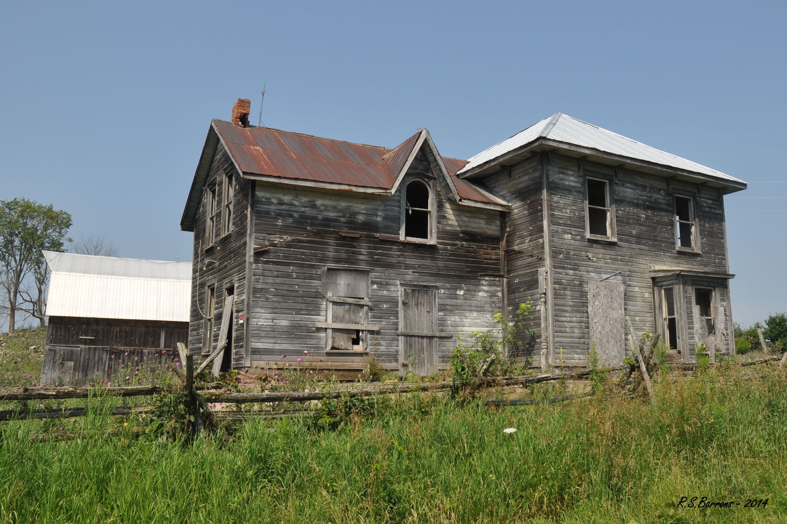 Ronald Barrons writes: My favourite abandoned place is the old Sopha house located at the end of the Vansickle road. I am not sure when the last person lived there, but seem to recall a Craig Sopha that may have lived there in 1950's. It remained in the Sopha family until just a few years ago.