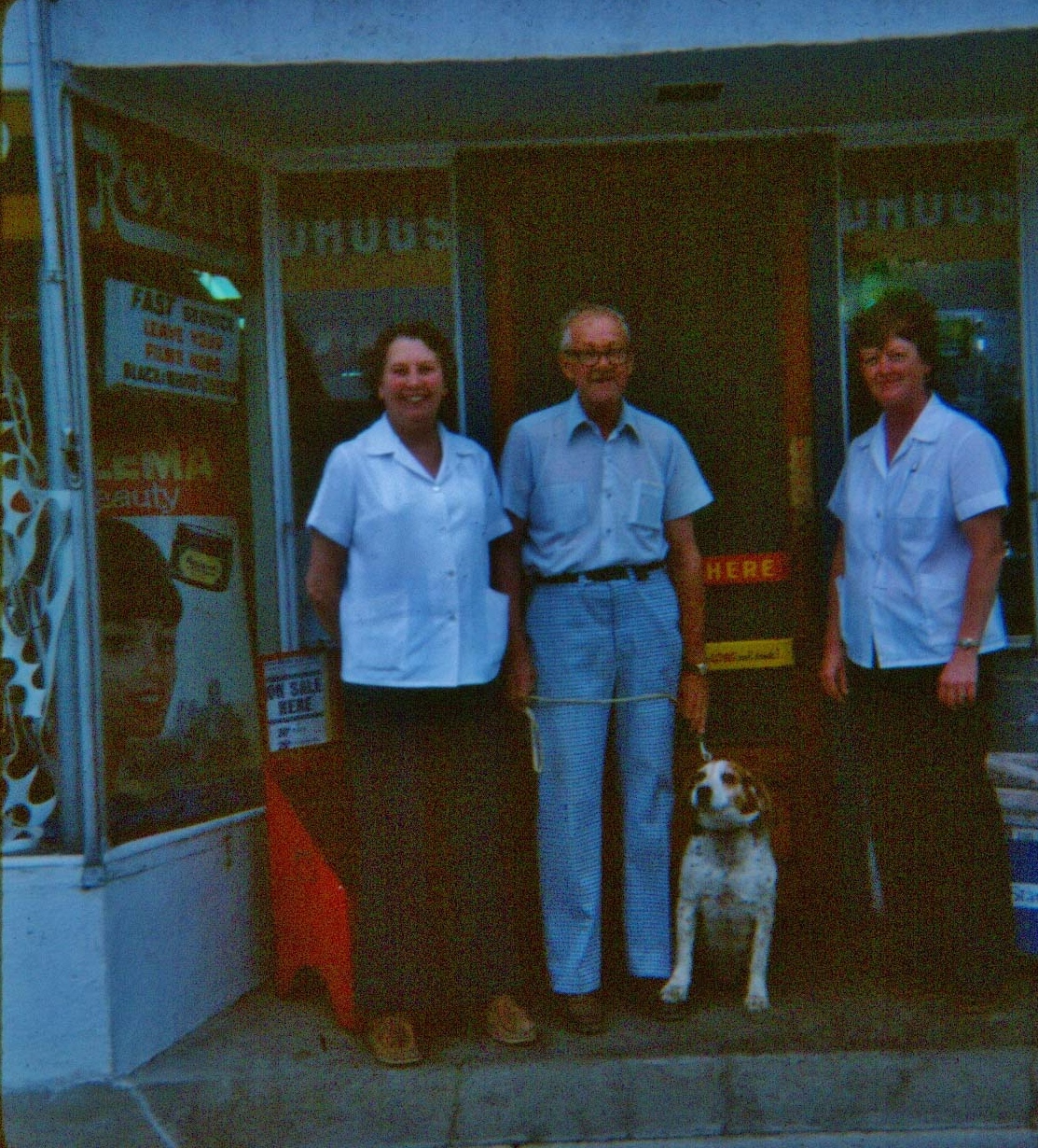 Audrey & Clint nickle with Marg Shannon 1977