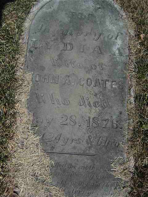 Gravestone disappearing under grass, by Cathie Jones
