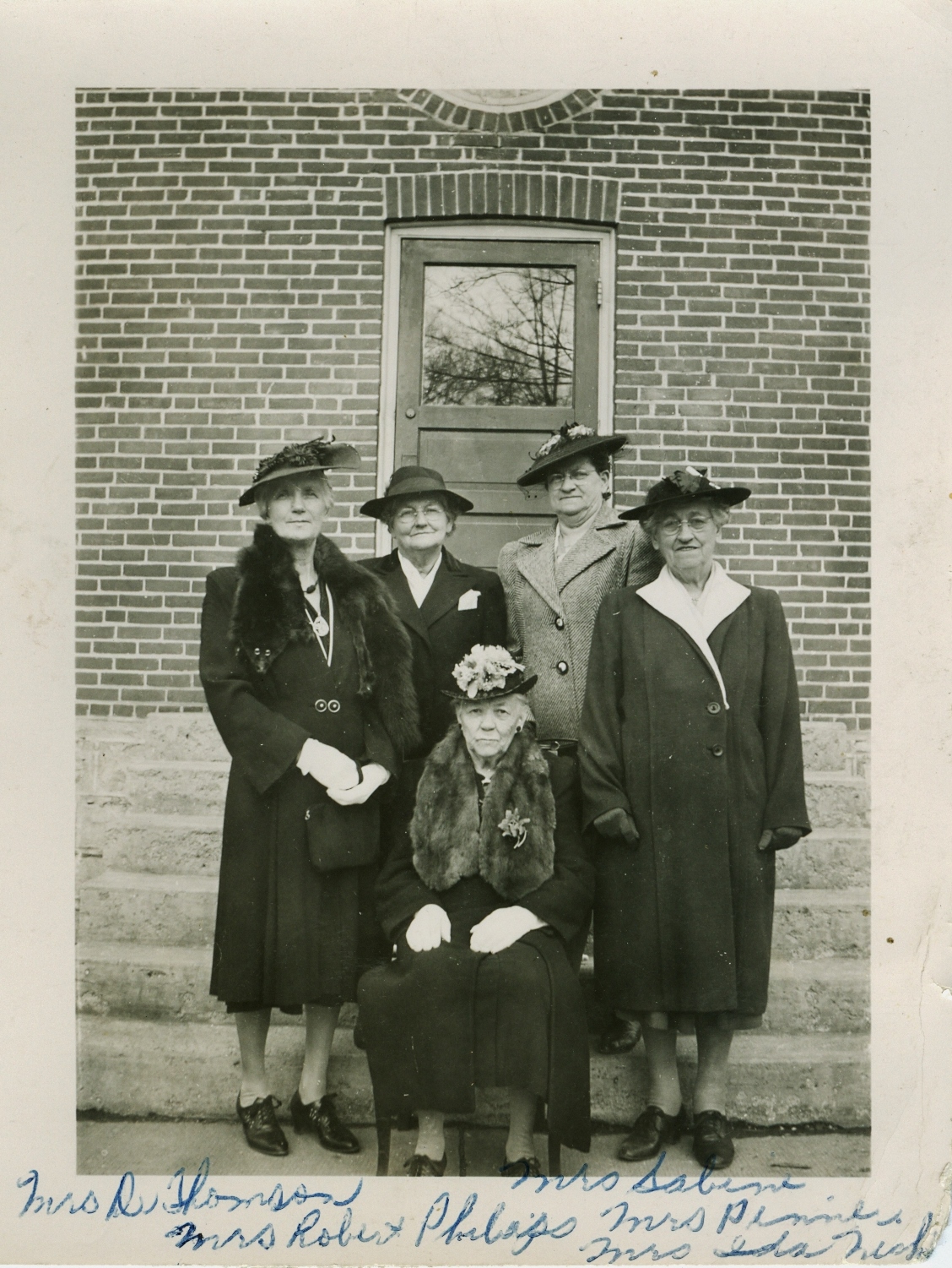 Mrs. Thomson standing far left