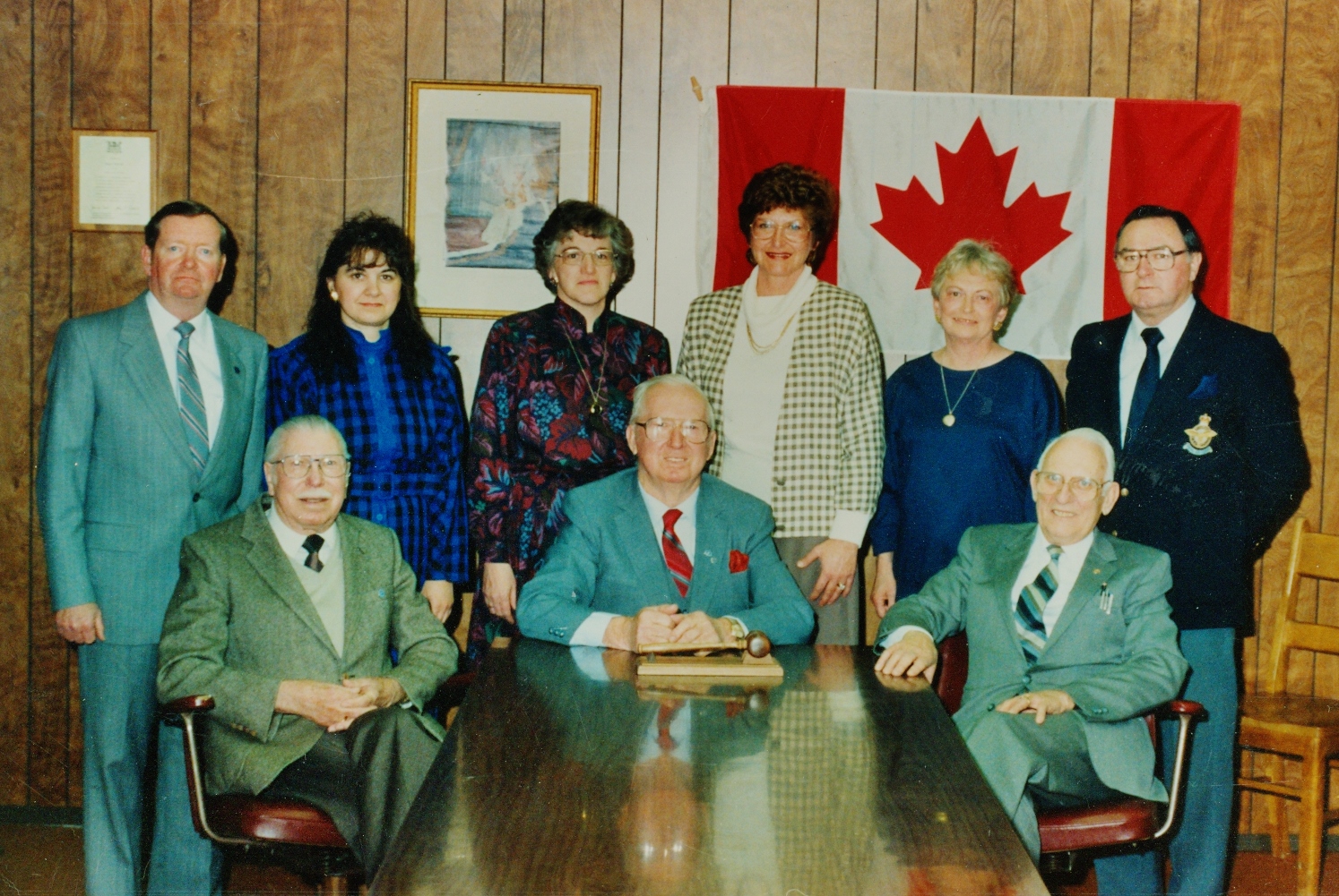 A picture of the group from Deloro, Marmora Village, Marmora and Lake Twp. and Twp. of Rawdon that built and initially managed the Dr. Parkin Living Centre. JOHN MURPHY, CAROL CHURCH, BERNICE MCKEOWN , BRENDA PERRAULT (RAWDON)) ELEANOR BICKNELL, JOHN INGLIS, JACK GRANT, JOHN WILKES, JOHN LEA