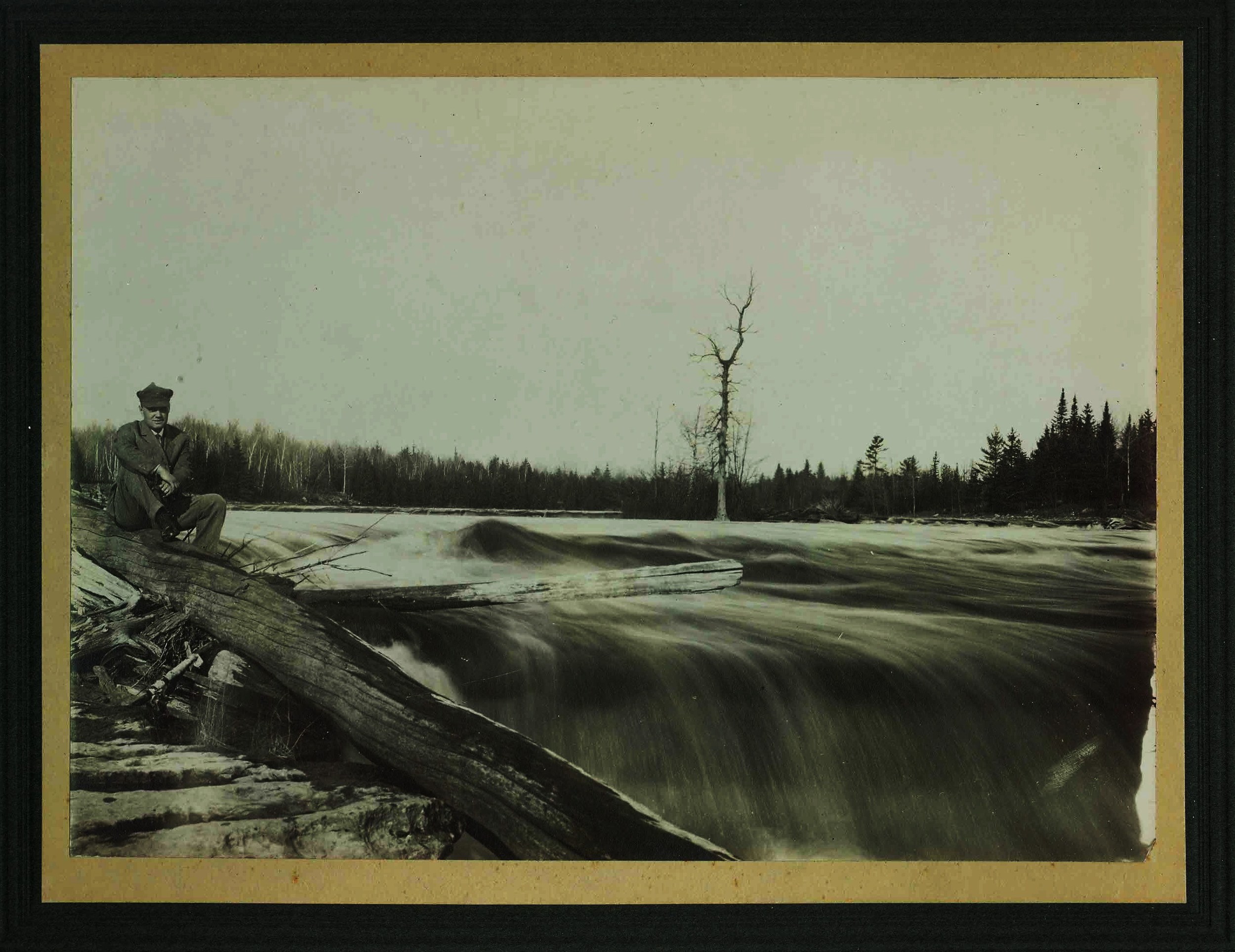 The crowe river at marmora before the installation of a dam