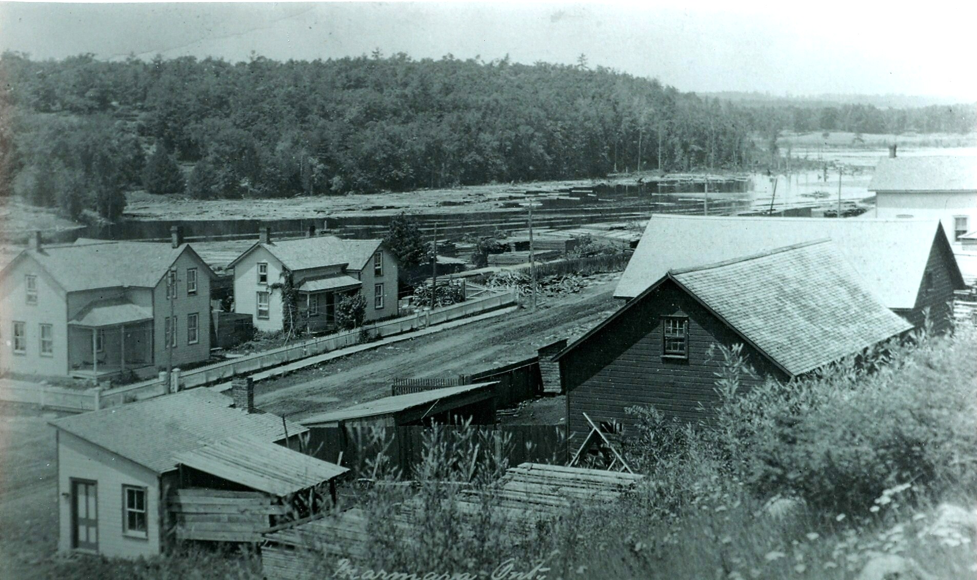 Crowe River, Pearce Lumber Mill c 1907