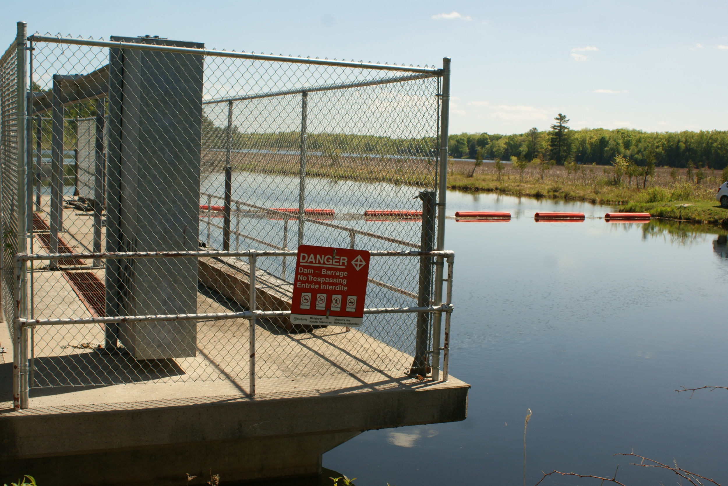 Burnt Dam on Round Lake