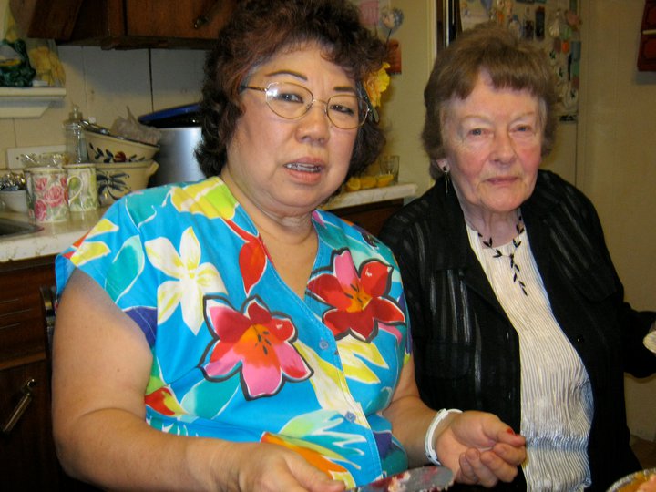pAM hALFORD & wilma bush