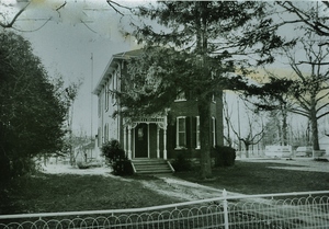 Bleecker ohome on the S.E. Corner of Madoc & Victoria Streets. In the barn at the back of this house, Cpt. Charles Archibald bleecker stored the uniforms for the W.W. 1 recruits.