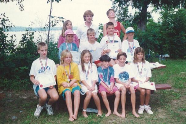 1990 Instructors: Allison Philpot, Fergus O'Boyle-Kelly, Craig Philpot Middle Row: Jennifer Bennett, Jeff Carter, ? ? Front Row: ? ? Simone Philpot, Amy dickens, Devon Dickens, ?
