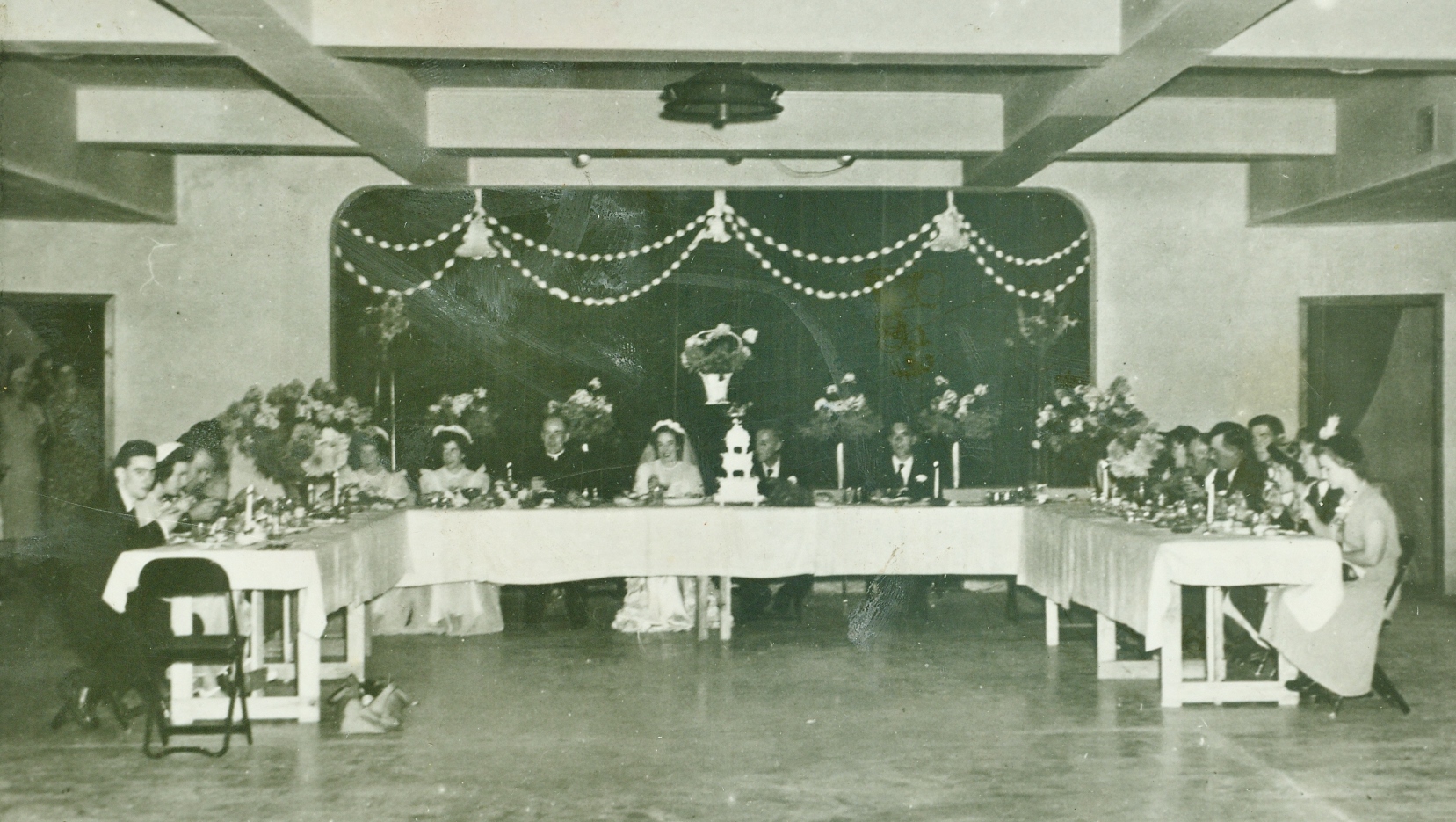 Photo of basement, one year after completion. Mary Doyle's wedding