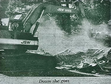  Demolition of 39 Forsyth St. for library parking lot 1986