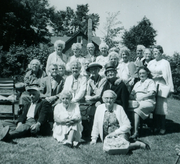 Seniors' garden party at Mrs. Jones' 1965