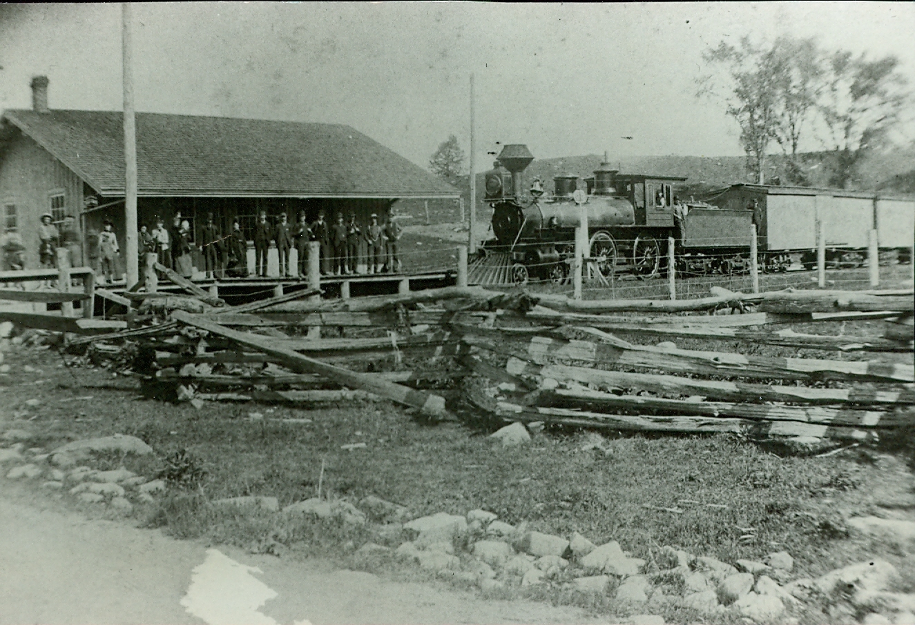 Central Ont. Railway, Marmora Station (Wolfe Station) 1884