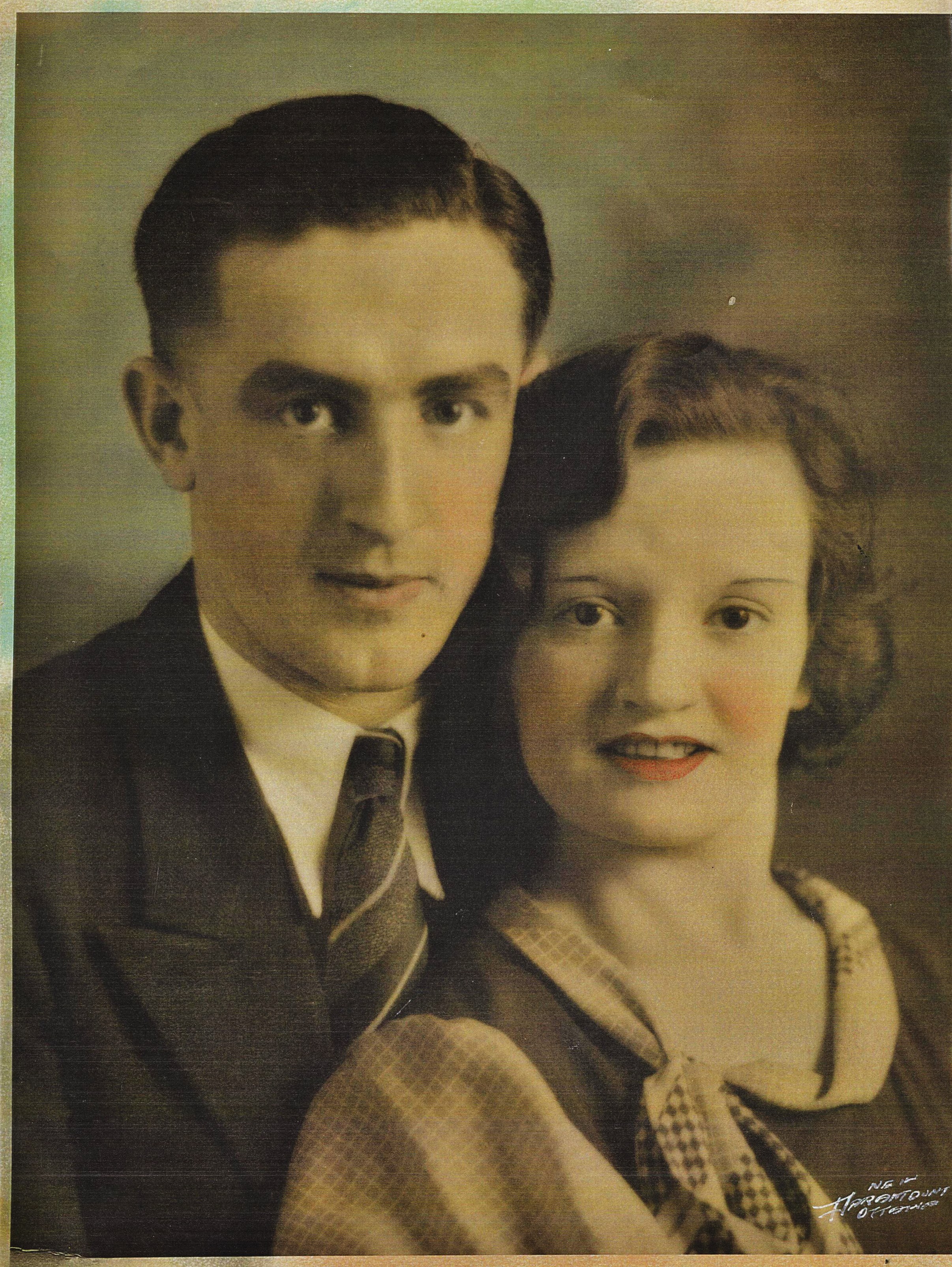 Projectionist George Mantle with wife Ivy