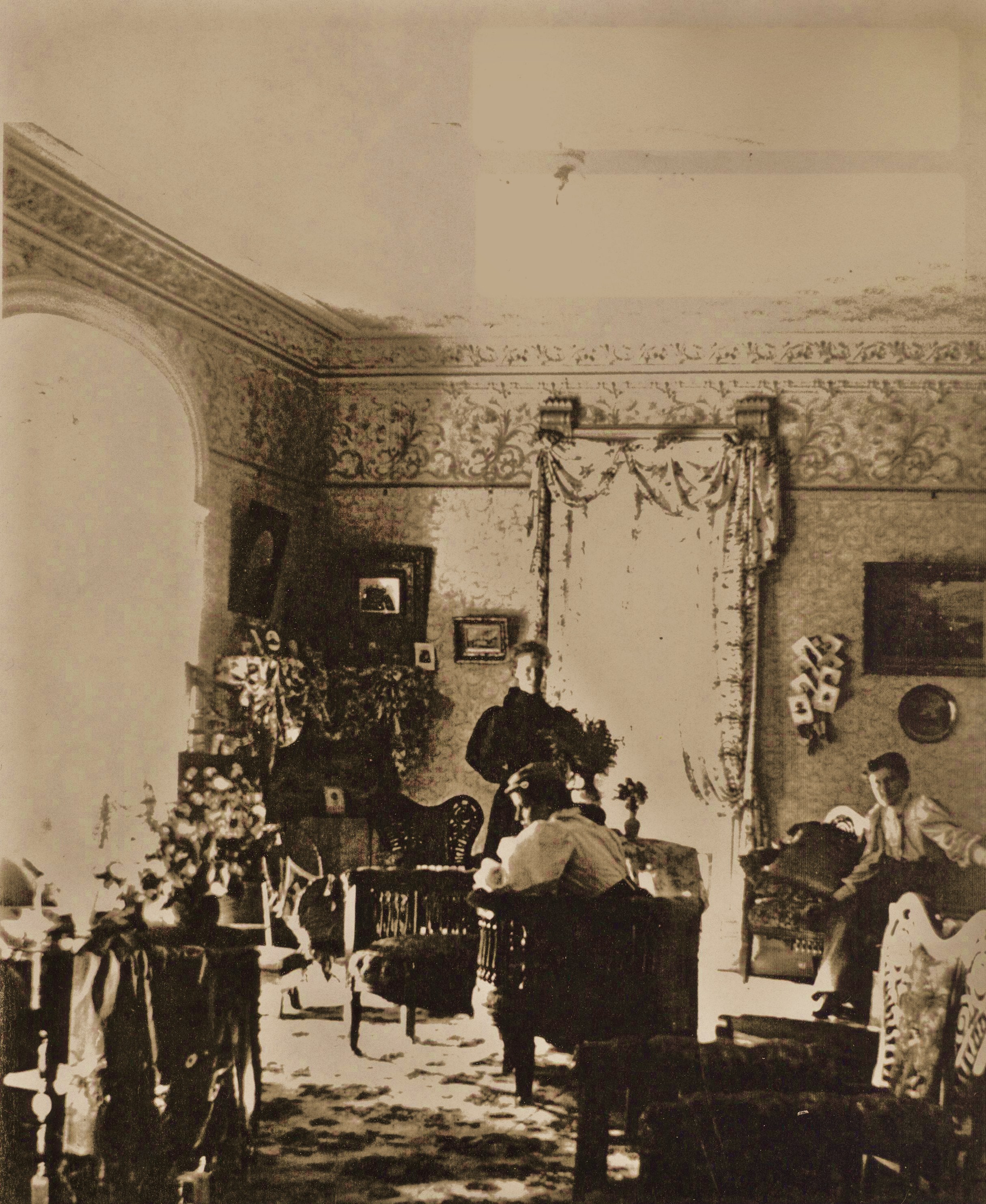 Drawing room Ousemore house 1896