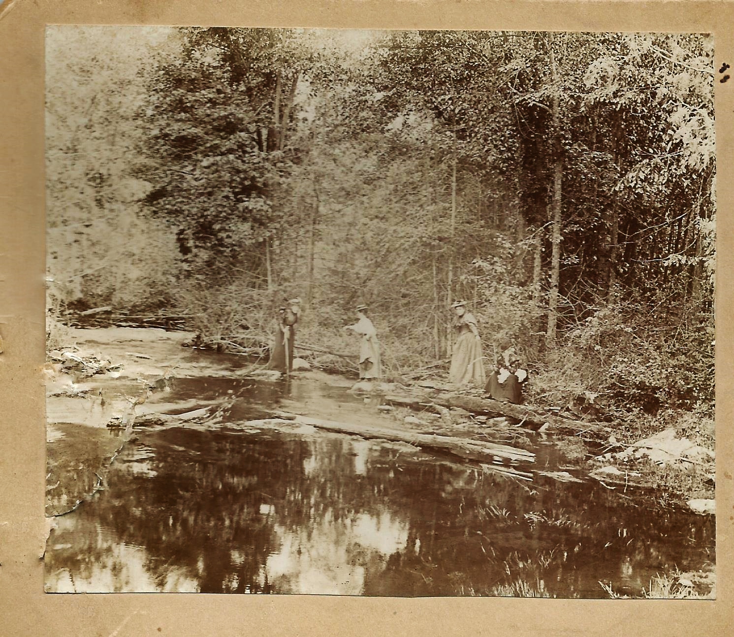 1897 Rawdon Creek, near Orchard Farms,Wellman's Corners.., Emily Parker, Lou Judd, Julia Pearce, Jane Pearce. Vandervoort