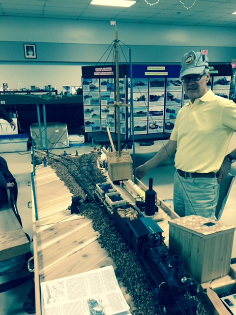 George Parker and his ore car model