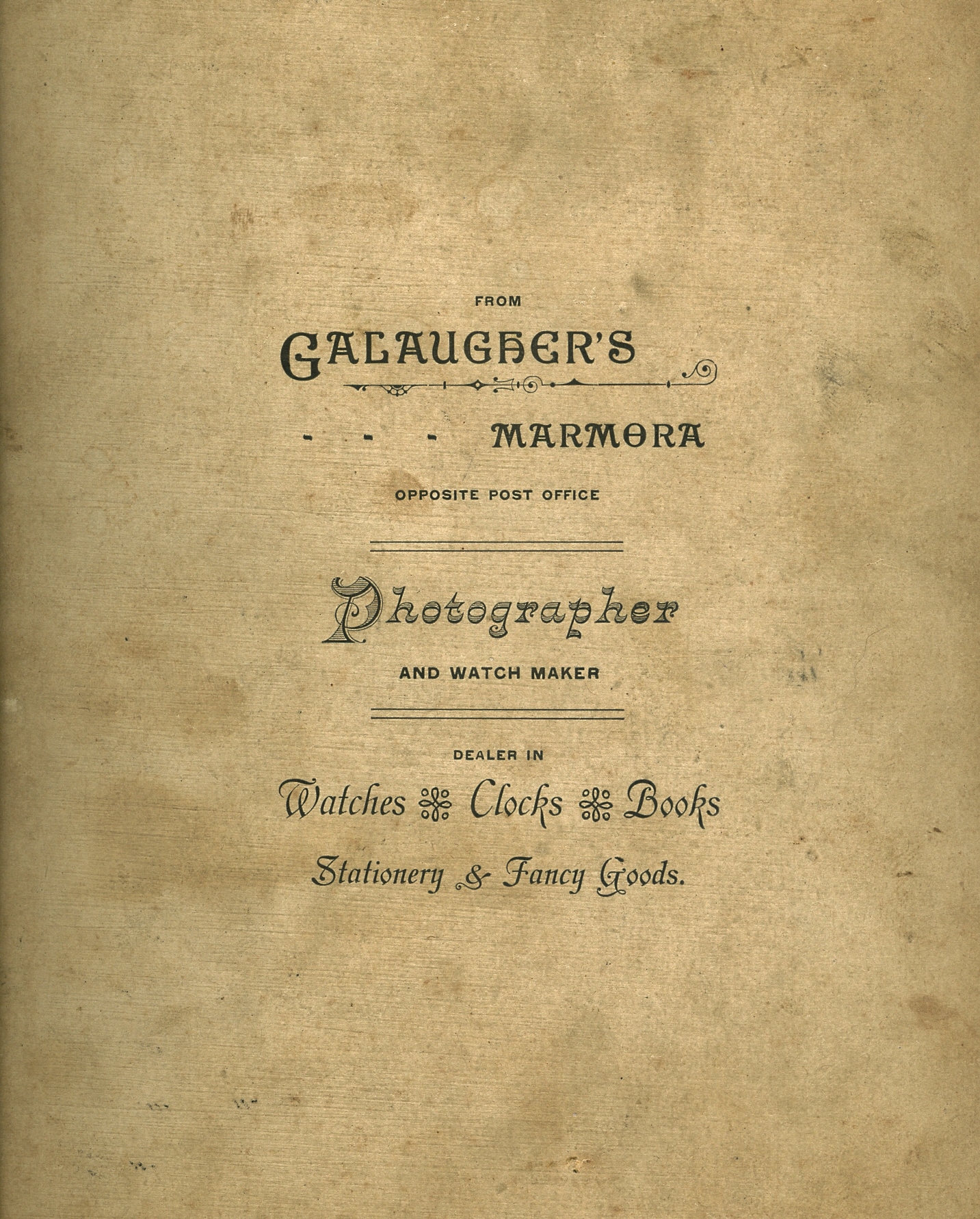 Possibly "Alex" Galaugher