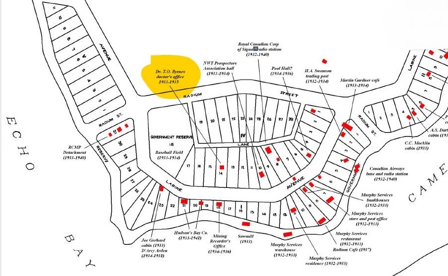 A 1933 survey of town indicates the Byrnes' house