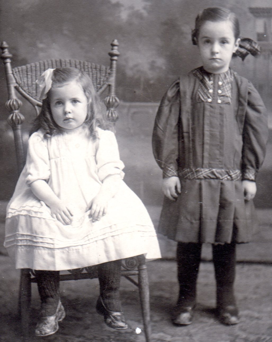 Youngest in Michael Gallagher/Margaret Connors family - Helen Gertrude Gallagher (Mrs. Frank McKinnon ) & Myrtle Bridget Gallagher (Mrs. Donald McCormick).