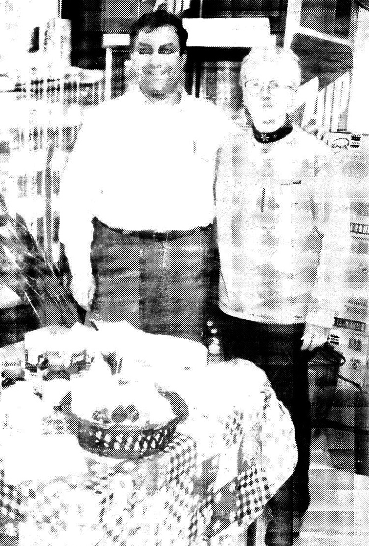 Magdy Kamar with long standing nickle's employee, Marg Shannon 2002