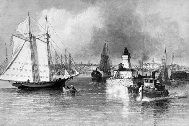 Cobourg Harbour 1870