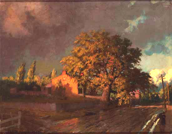 John McPherson, The House of A. Muir after a Shower in Toronto, 1907. (Toronto Reference Library)