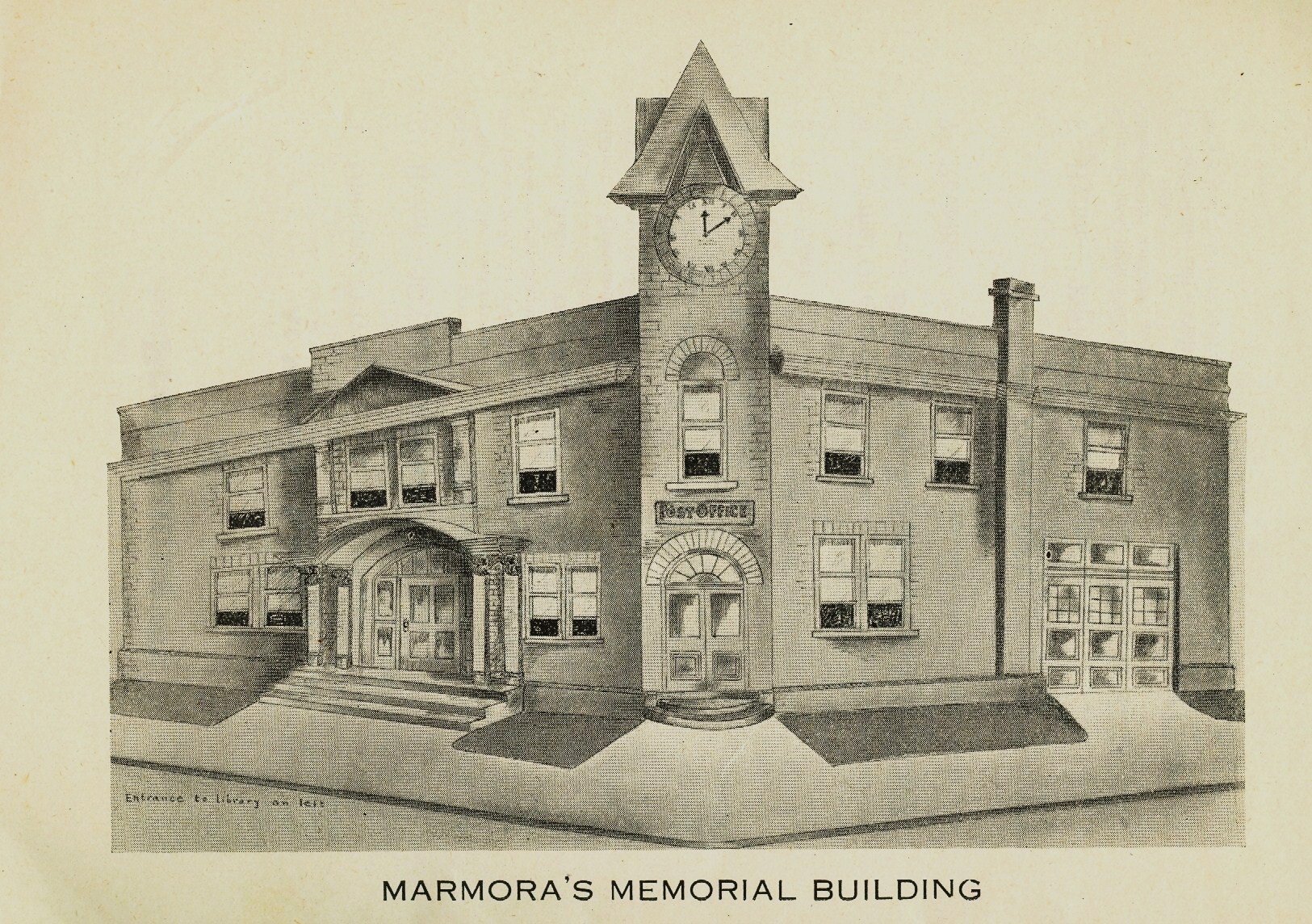 Marmora Business, Library, War memorial building.jpg