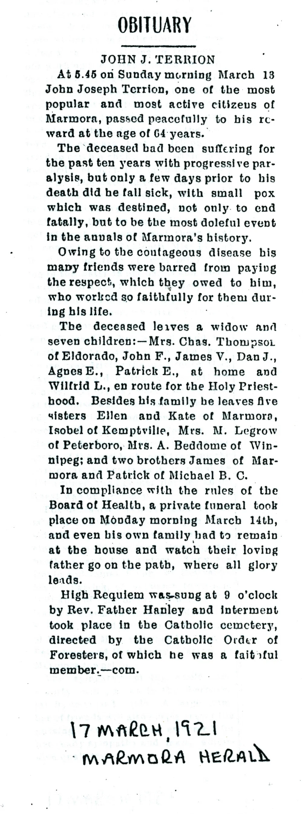 Terrion, John Obit. Small pox.jpg