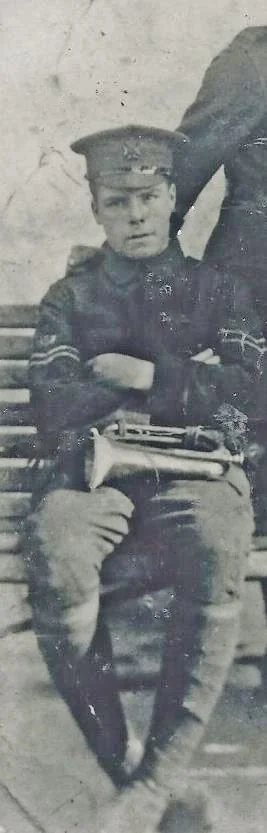 George as a student in UK