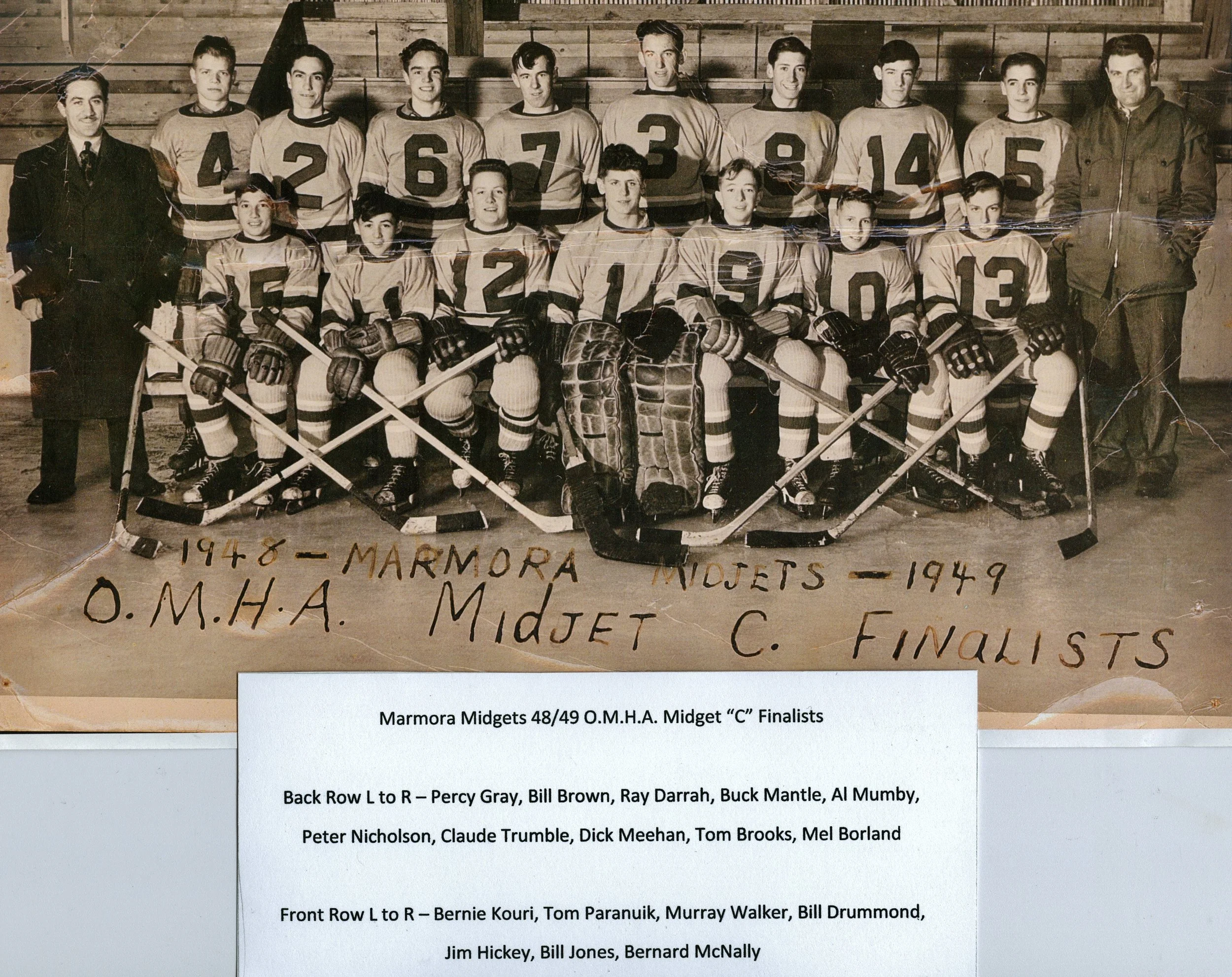 Minor hockey Midget C Finalists 1948-49.jpg
