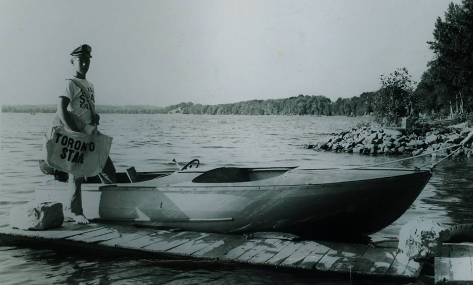 Sandy Fraser on Crowe Lake
