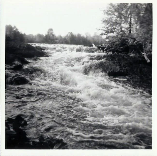 Waterfall before bridge was built
