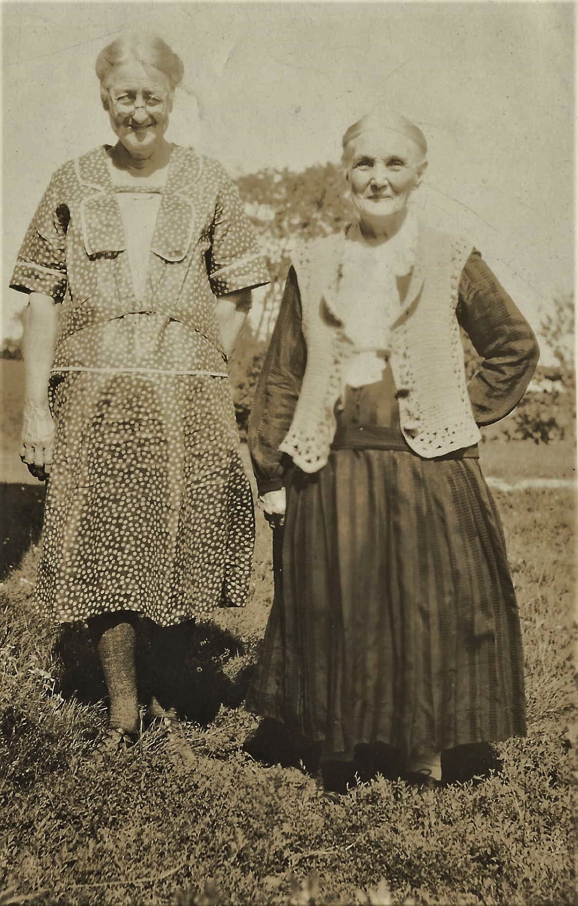  Margaret Ann Broadworth Nickle on Right 