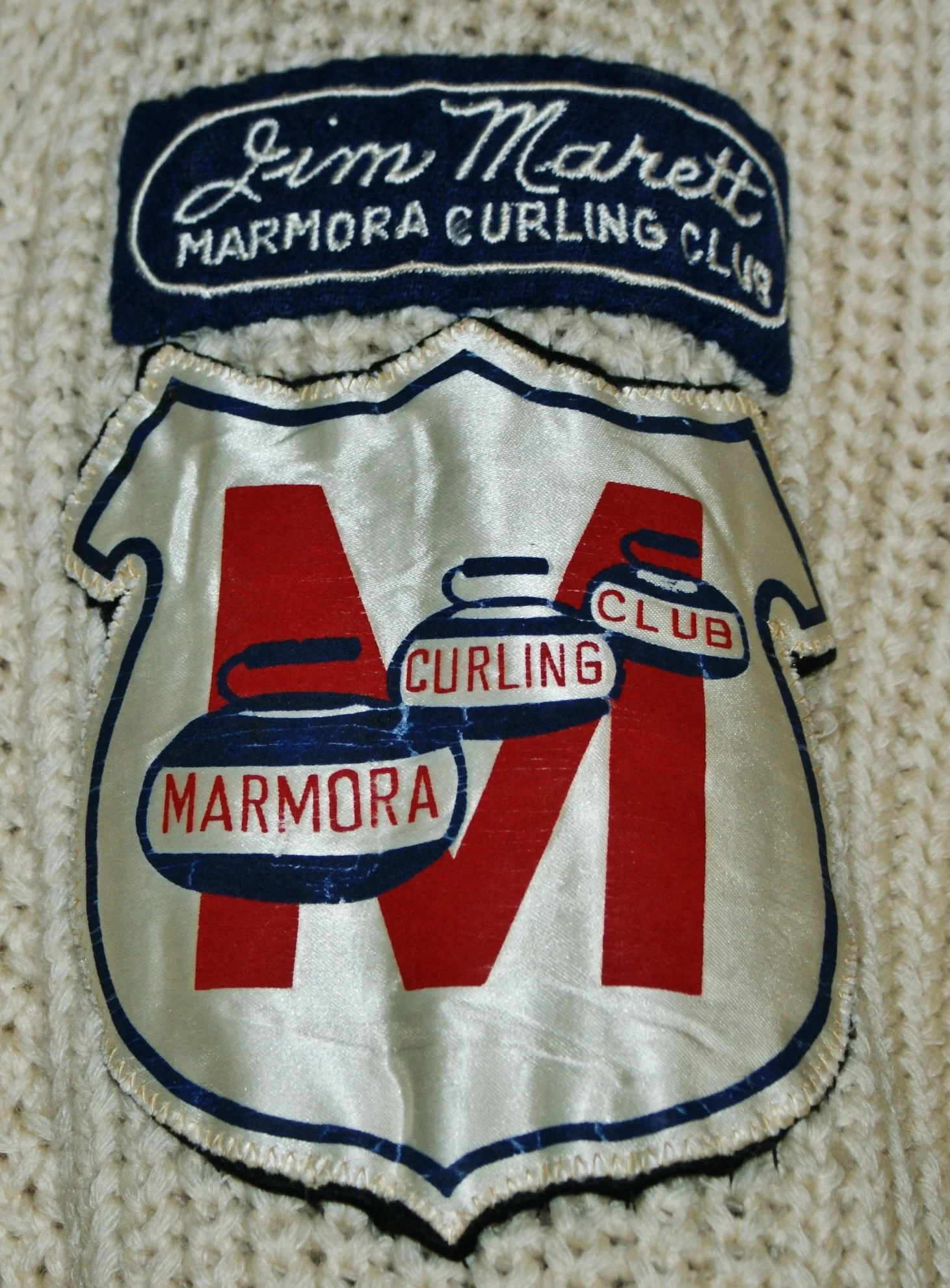 Jim Marett,  Curling Club badge.JPG