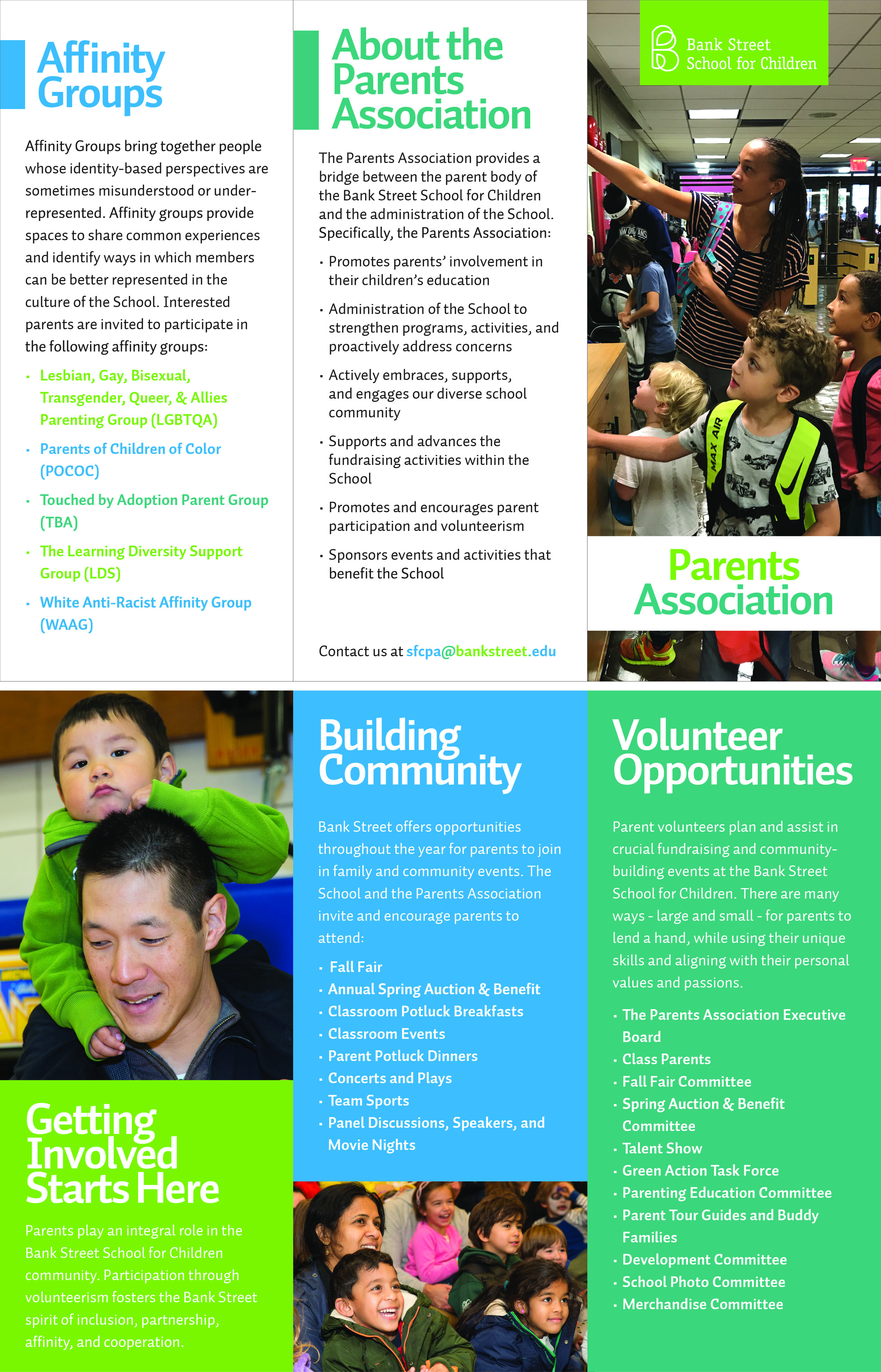 Parents Association Trifold