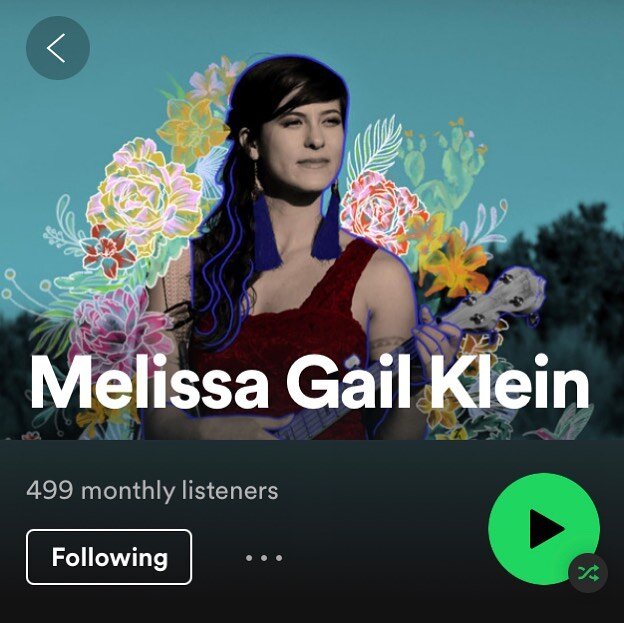 499 listeners this month on Spotify!! What! So cool. Thank YOU for tuning in! I hope you can make it to our show at the @hyattaustin this Saturday at 5 pm. The Morning Dew and I will be serenading you straight from the heart. 

And hey here&rsquo;s a
