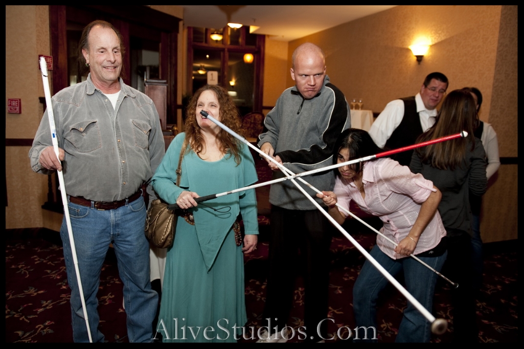 Lead Blind Staff, From left to right: Jerry Leary, Samantha Smith, Rick Hammond, Esha Mehta
