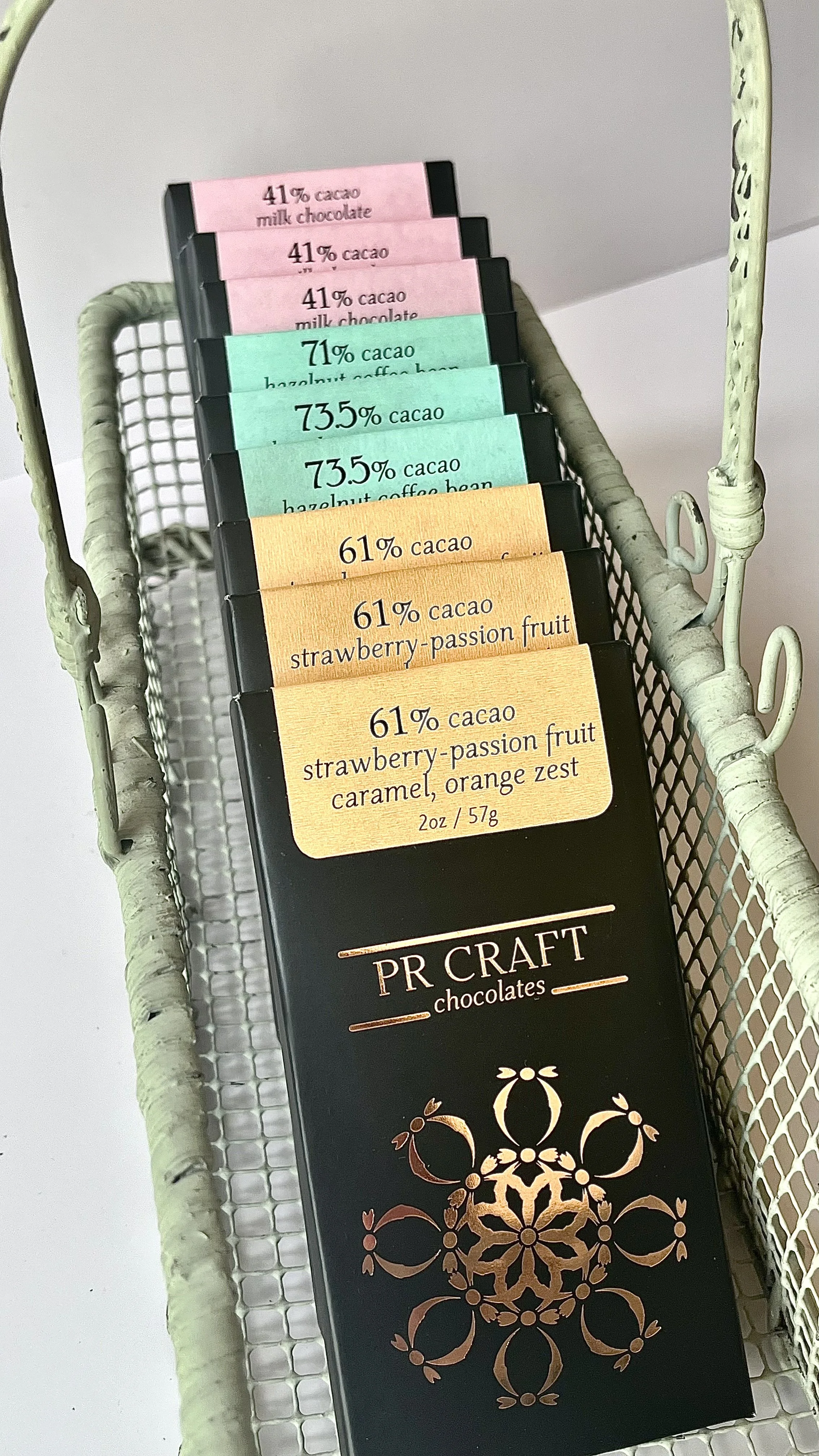 handcrafted chocolate bars