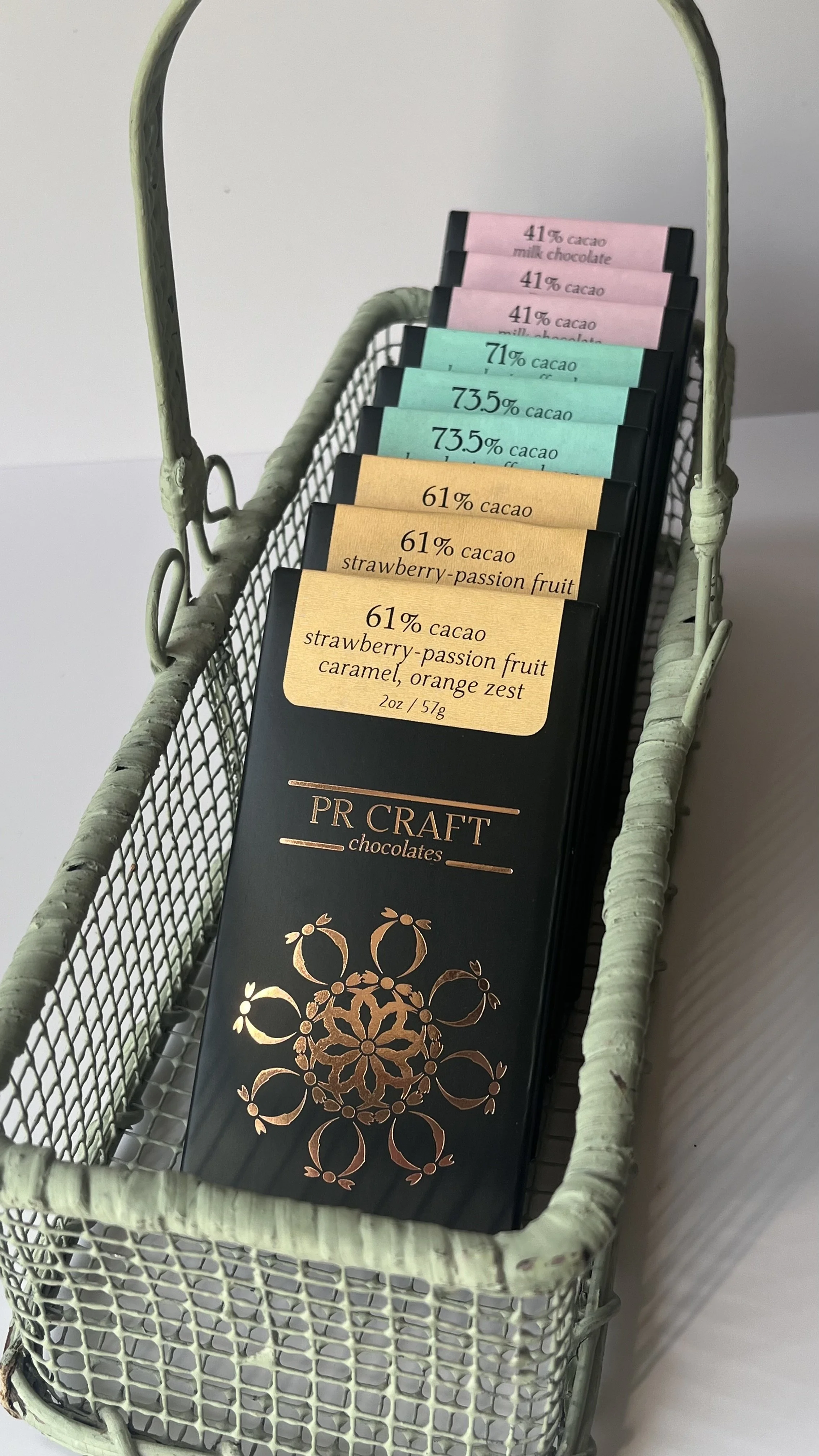 handcrafted chocolate bars