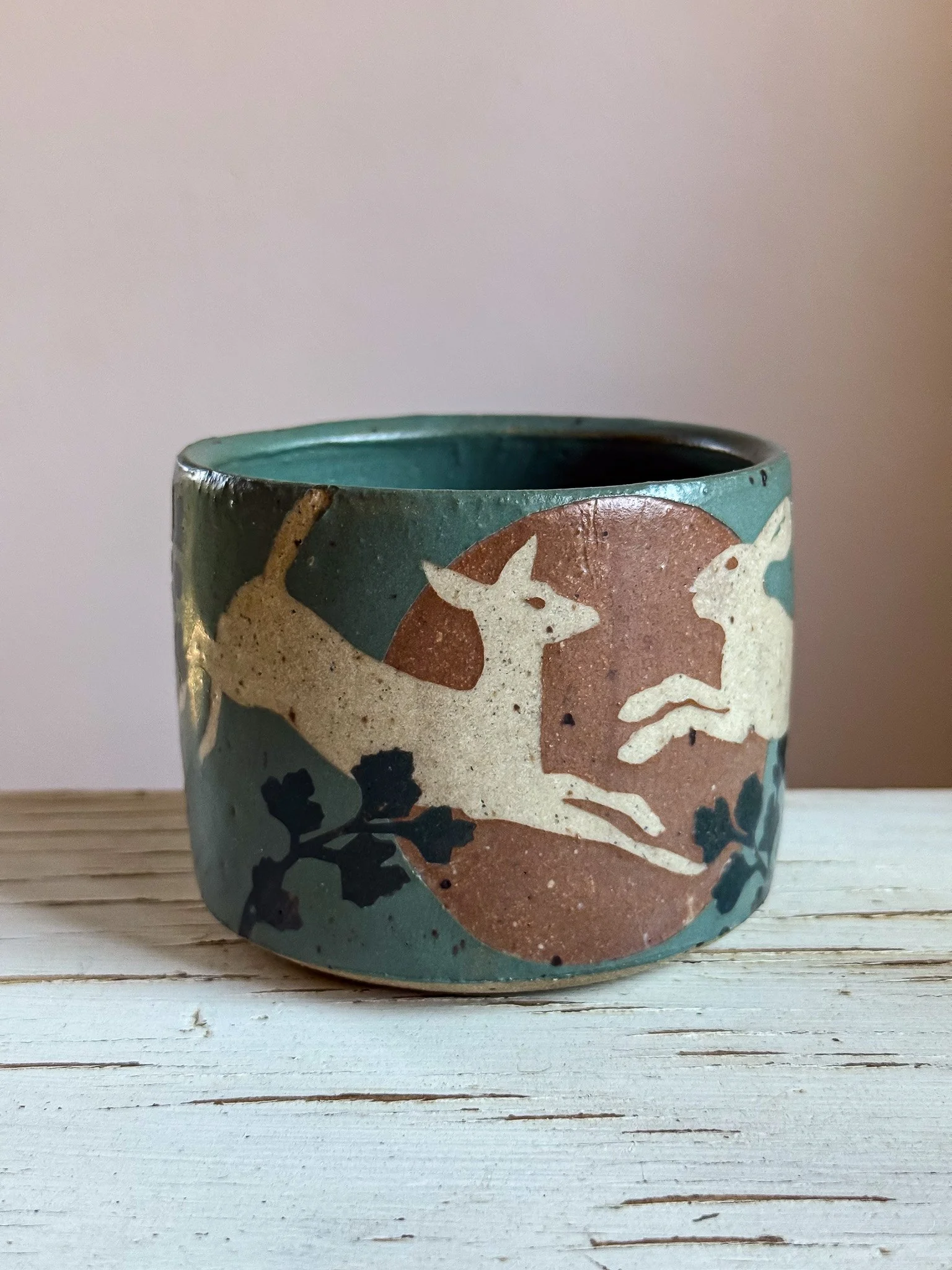 Folkart Mug // Rabbit + Doe