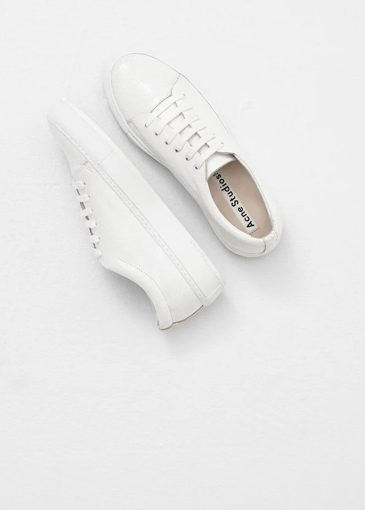 NOTED: WHITE-ON-WHITE SNEAKERS 