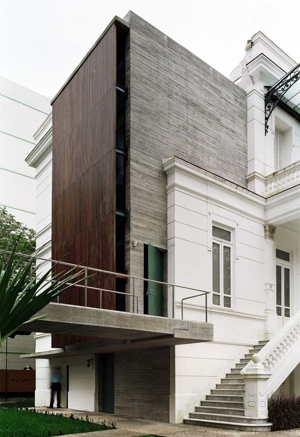 The colours, materials, and where old meets new here.